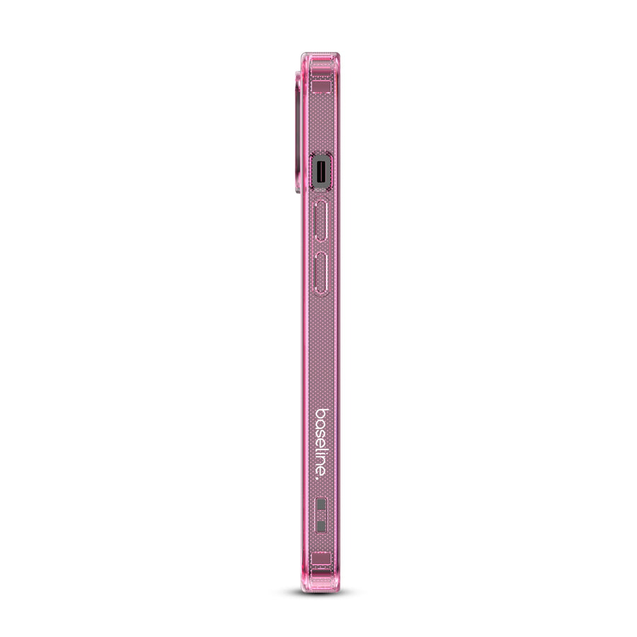 baseline Clear Series MagSafe Case for Apple iPhone 17e / 16e / 14 / 13 - Pink - BIP13CSFSST222-4.jpg
