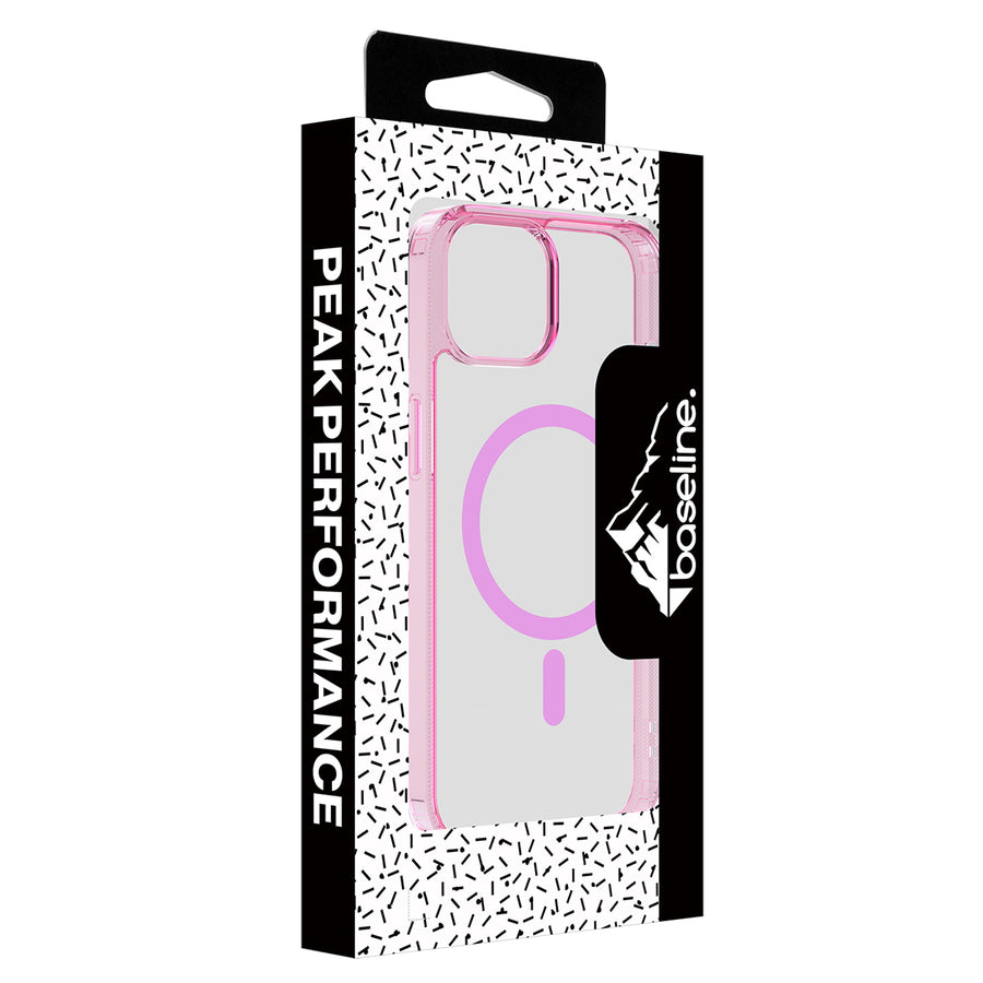 baseline Clear Series MagSafe Case for Apple iPhone 17e / 16e / 14 / 13 - Pink - BIP13CSFSST222-8.jpg