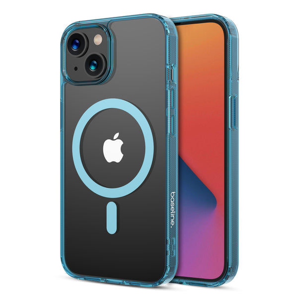 baseline Clear Series MagSafe Case for Apple iPhone 17e / 16e / 14 / 13 - Blue - BIP13CSFSST223-2.jpg