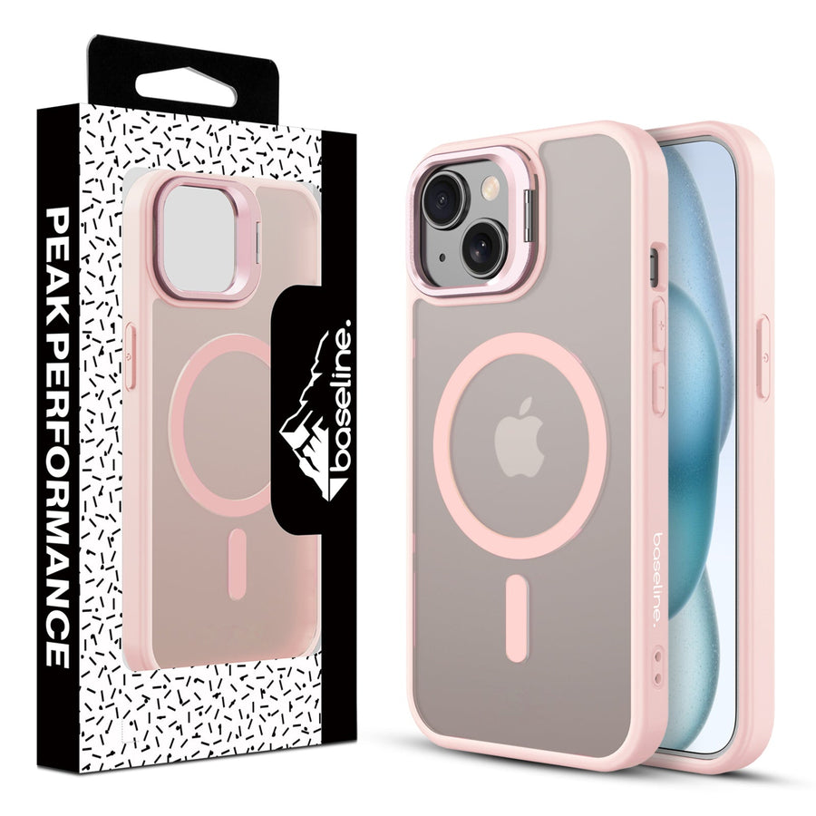 baseline InFrame MagSafe Case with Kickstand for Apple iPhone 15 - Pink