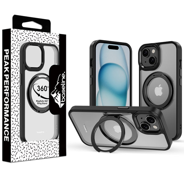 baseline RingRound 360° Kickstand Case w/ MagSafe for Apple iPhone 15 - Black - BIP15CSFGMS331-1.jpg