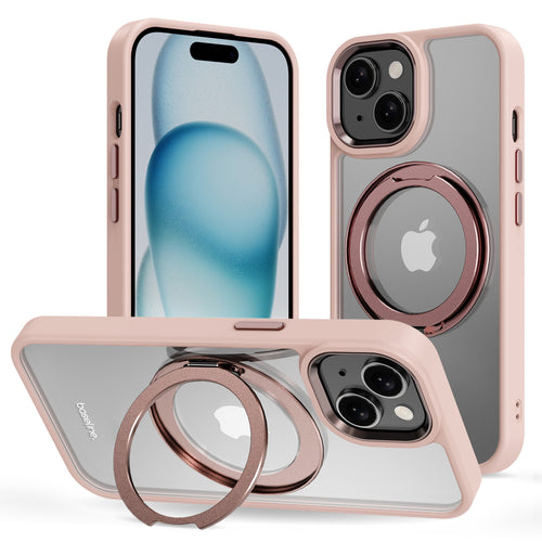baseline RingRound 360° Kickstand Case w/ MagSafe for Apple iPhone 15 - Pink - BIP15CSFGMS333-2.jpg