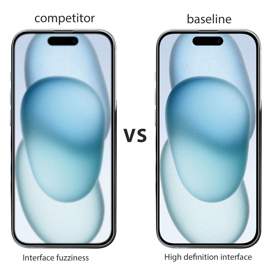 baseline Tempered Glass Screen Protector (2.5D) for Apple iPhone 15 - Clear - BIP15SC90-5.jpg
