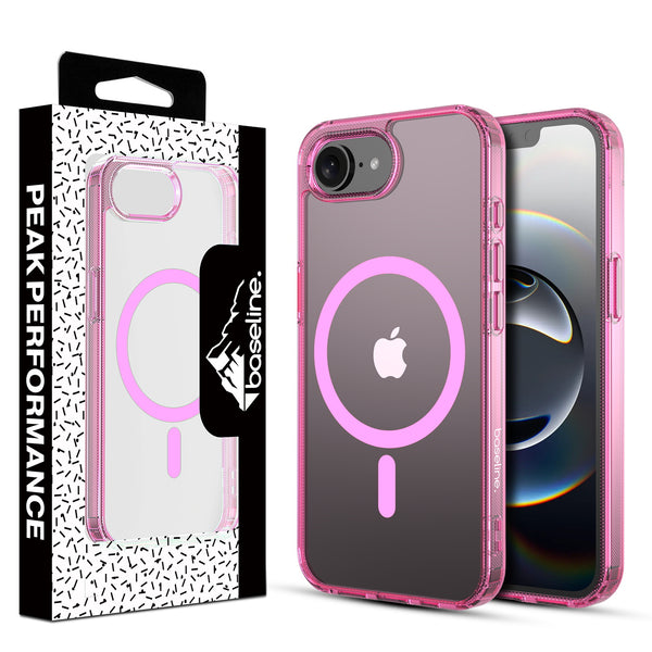 baseline Clear Series MagSafe Case for Apple iPhone 17e / 16e - Pink - BIP16ECSFSST222-1.jpg