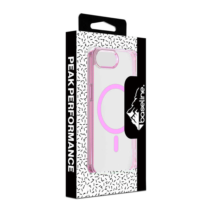baseline Clear Series MagSafe Case for Apple iPhone 17e / 16e - Pink - BIP16ECSFSST222-8.jpg