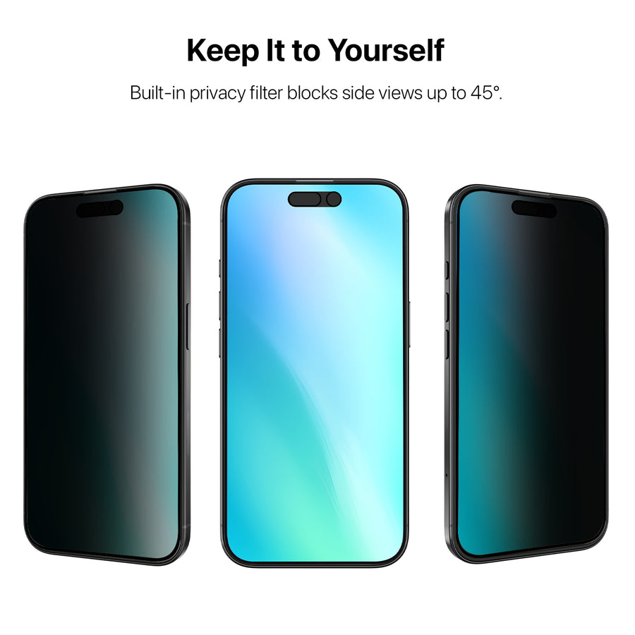 baseline Privacy Full Coverage Tempered Glass Screen Protector for Apple iPhone 16 / 15 / 15 Pro / 14 Pro - Black - BIP16SCF112-4.jpg