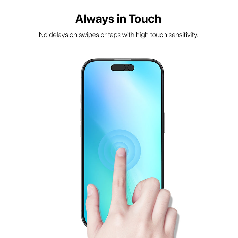 baseline Privacy Full Coverage Tempered Glass Screen Protector for Apple iPhone 16 / 15 / 15 Pro / 14 Pro - Black - BIP16SCF112-7.jpg