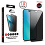 baseline Privacy Full Coverage Tempered Glass Screen Protector (10-pack) for Apple iPhone 16 / 15 / 15 Pro / 14 Pro - Black