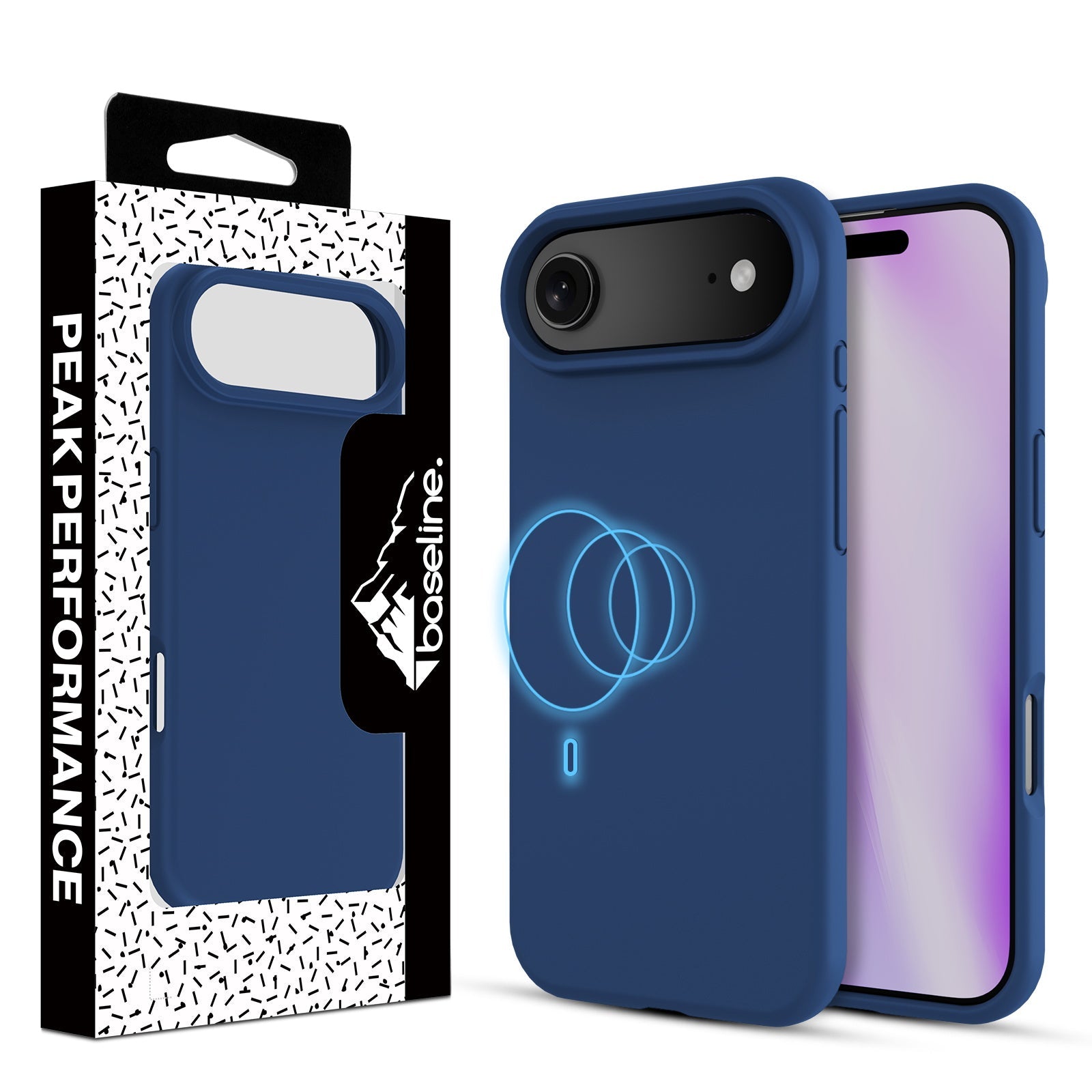 baseline Essence Series Silicone MagSafe Case for Apple iPhone Air - Midnight Blue