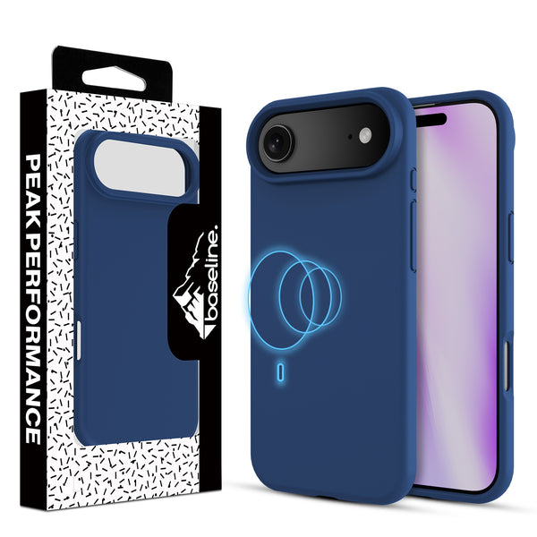 baseline Essence Series Silicone MagSafe Case for Apple iPhone Air - Midnight Blue - BIP17ACSLSM603-1.jpg