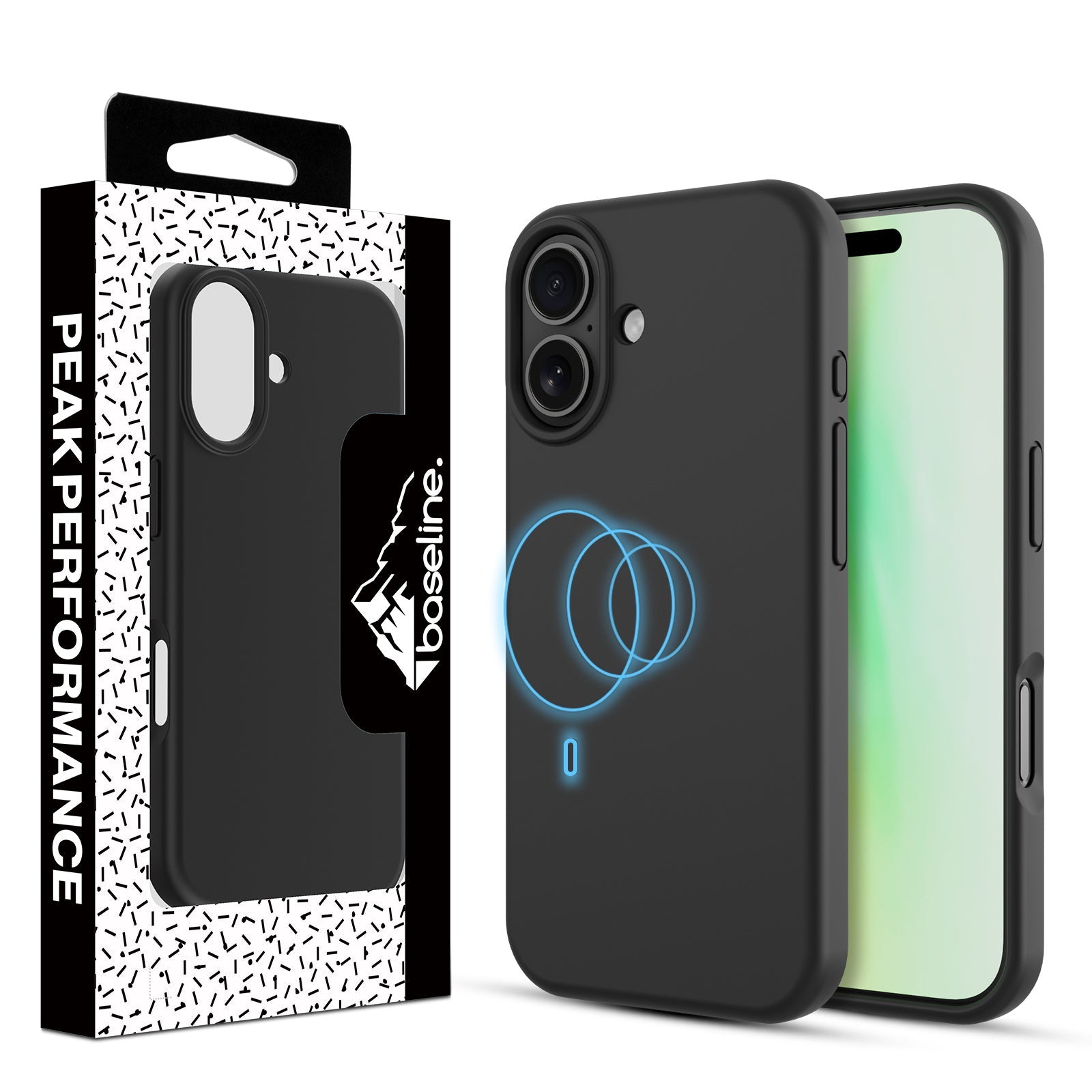 baseline Essence Series Silicone MagSafe Case for Apple iPhone 17 - Jet Black