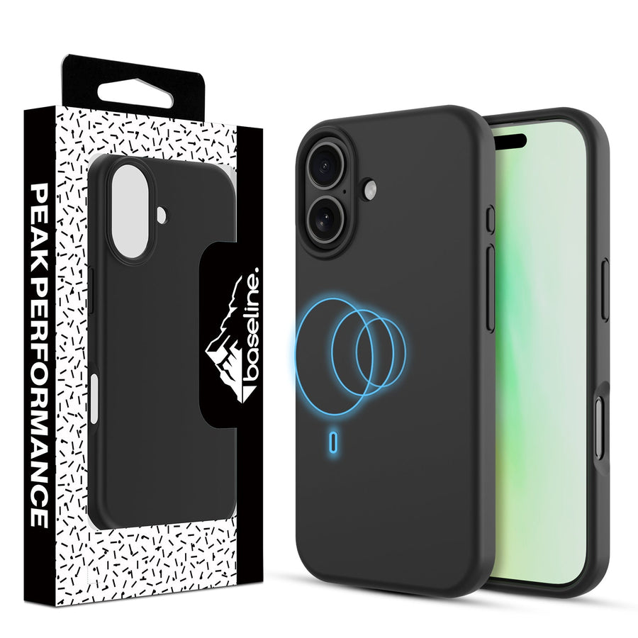 baseline Essence Series Silicone MagSafe Case for Apple iPhone 17 - Jet Black