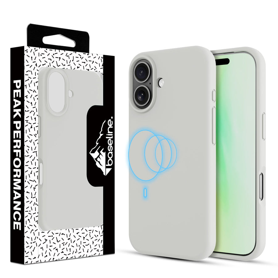 baseline Essence Series Silicone MagSafe Case for Apple iPhone 17 - Pebble White