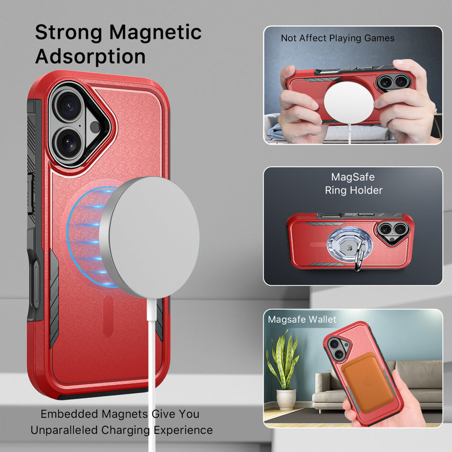 baseline Fortress Series MagSafe Case for Apple iPhone 17 - Red - BIP17CSRSKMS302-5.jpg