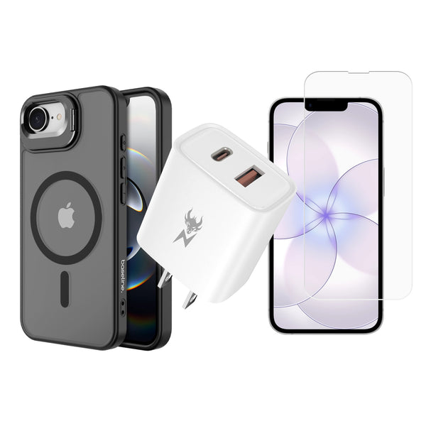 Essentials Bundle 3-in-1 Starter Kit for iPhone 17e / iPhone 16e – Black - BIP17E3IN1KIT002.JPG