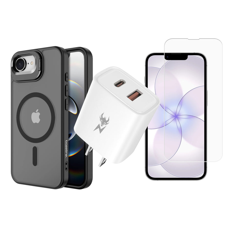 Essentials Bundle 3-in-1 Starter Kit for iPhone 17e / iPhone 16e – Black - BIP17E3IN1KIT002.JPG