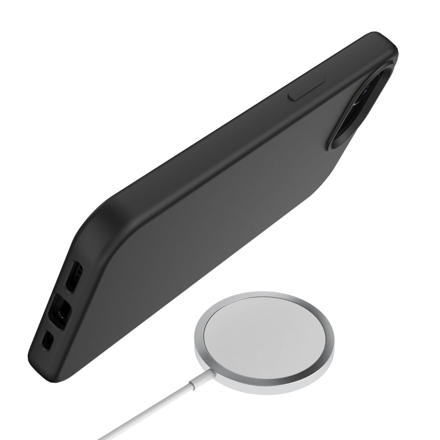 baseline Essence Series Silicone MagSafe Case for Apple iPhone 17e / 16e - Jet Black - BIP17ECSLSM601-7.jpg