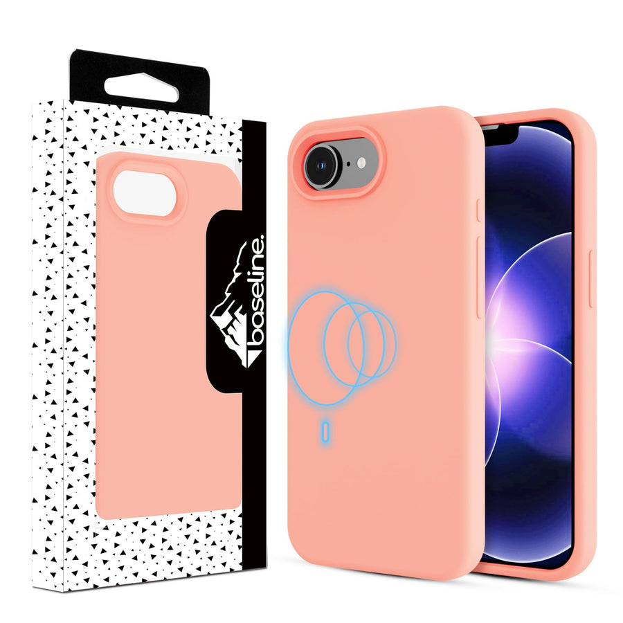 baseline Essence Series Silicone MagSafe Case for Apple iPhone 17e / 16e - Blush Pink