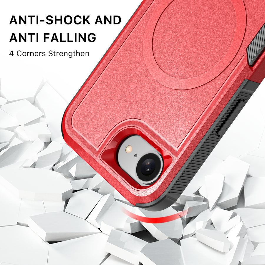 baseline Fortress Series MagSafe Case for Apple iPhone 17e / 16e - Red - BIP17ECSRSKMS302-3.JPG