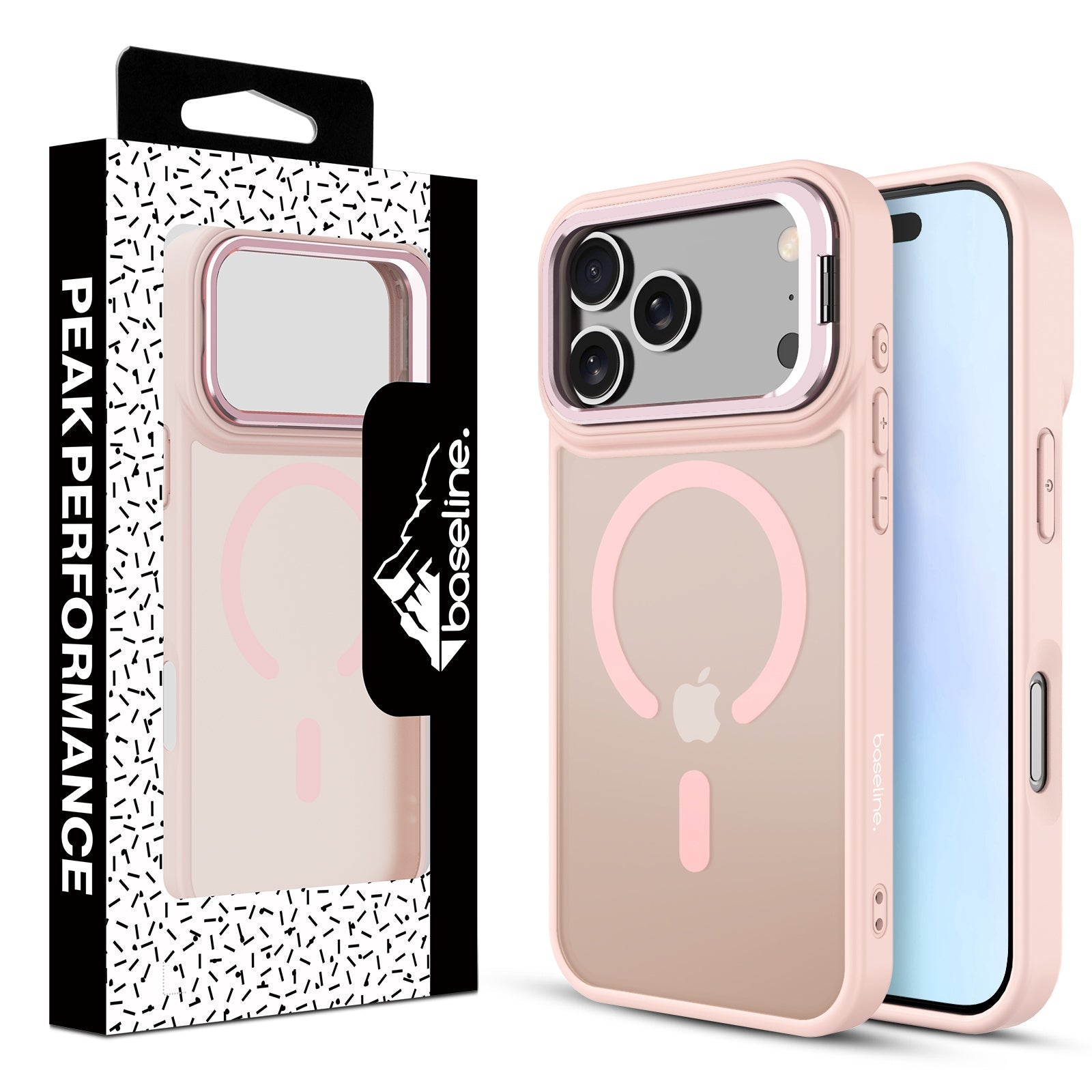baseline InFrame MagSafe Case with Kickstand for Apple iPhone 17 Pro - Pink