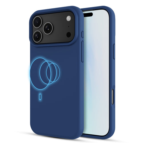 baseline Essence Series Silicone MagSafe Case for Apple iPhone 17 Pro - Midnight Blue - BIP17PCSLSM603-2.jpg