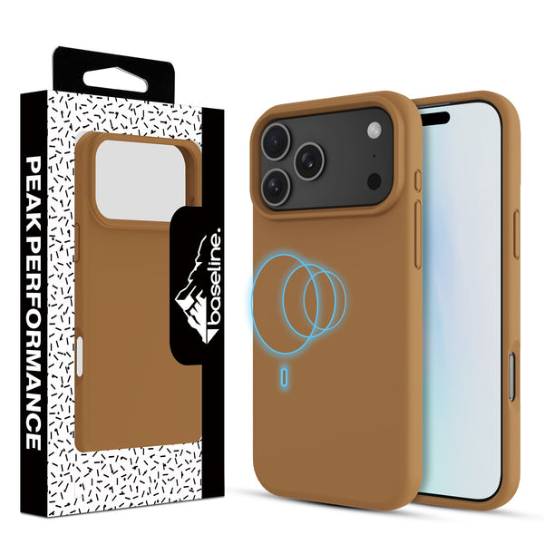 baseline Essence Series Silicone MagSafe Case for Apple iPhone 17 Pro - Cocoa Brown - BIP17PCSLSM605-1.jpg