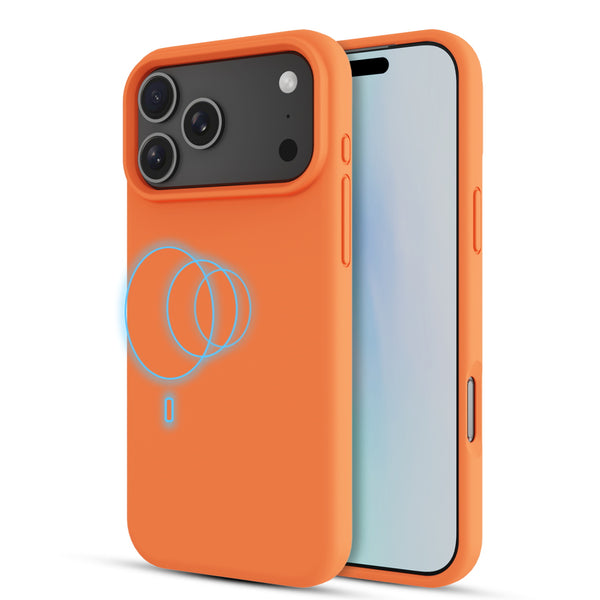 baseline Essence Series Silicone MagSafe Case for Apple iPhone 17 Pro - Orange - BIP17PCSLSM608-2.jpg