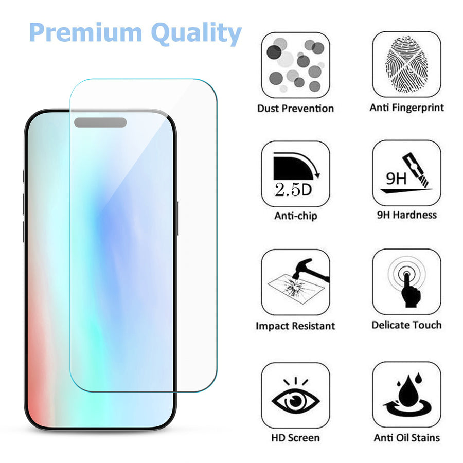 baseline Tempered Glass Screen Protector (2.5D) (10-pack)for Apple iPhone 17 Pro Max / 16 Pro Max - Clear - BIP17PMSC90TEN-3.jpg
