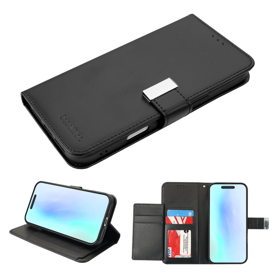 baseline Wallet Folio Case for Apple iPhone 17 Pro - Black / Black - BIP17PPCMJG031-1.JPG