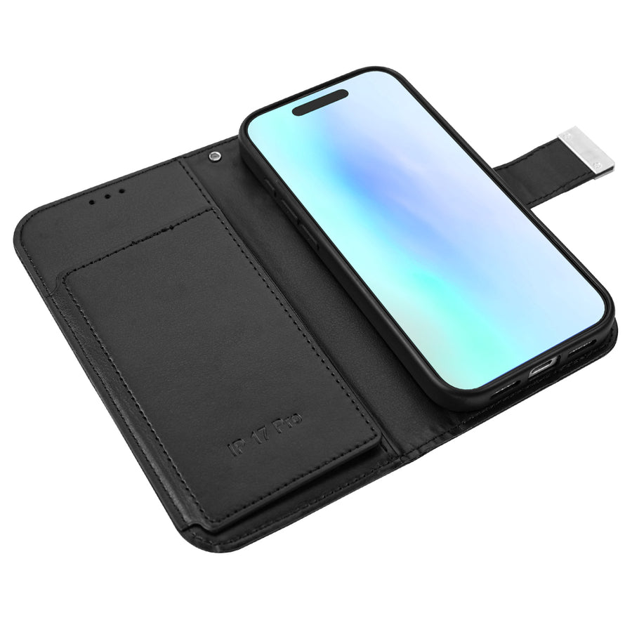 baseline Wallet Folio Case for Apple iPhone 17 Pro - Black / Black - BIP17PPCMJG031-4.JPG