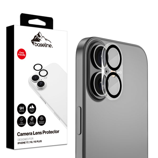 baseline Tempered Glass Lens Protector (2.5D) for Apple iPhone 17 / 16 / 16 Plus - Clear - BIP17SCLE140-1.jpg