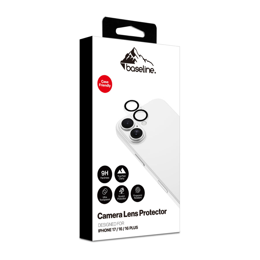 baseline Tempered Glass Lens Protector (2.5D) for Apple iPhone 17 / 16 / 16 Plus - Clear - BIP17SCLE140-4.jpg