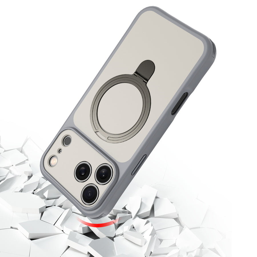 baseline TouchTone Series Kickstand Ring MagSafe Case for Apple iPhone 18 Pro / 17 Pro - Grey - BIP18PCSTOTS002-6.JPG