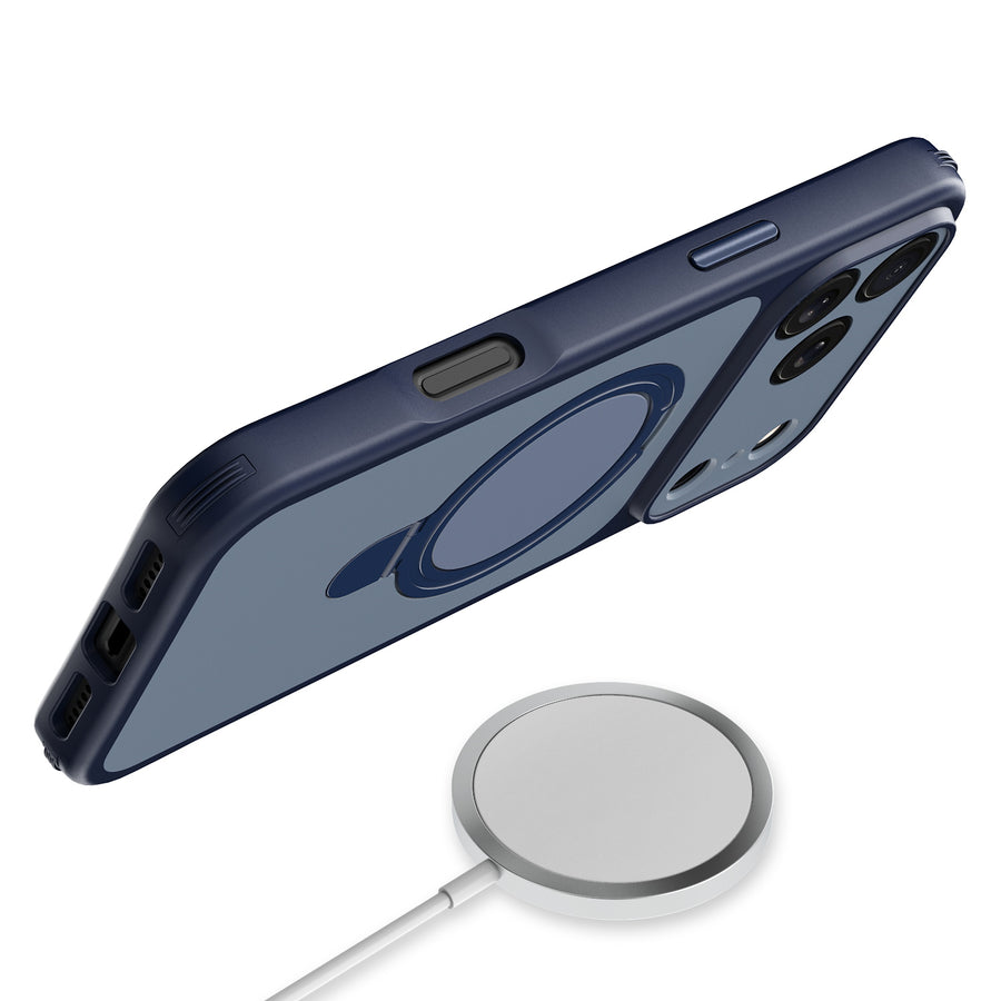 baseline TouchTone Series Kickstand Ring MagSafe Case for Apple iPhone 18 Pro / 17 Pro - Blue - BIP18PCSTOTS003-5.JPG