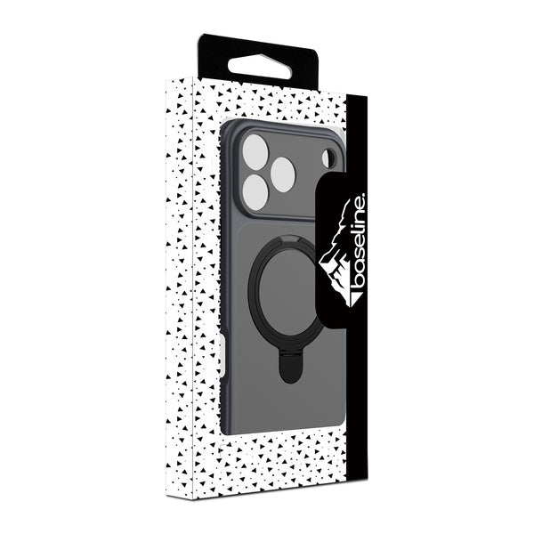 baseline TouchTone Series Kickstand Ring MagSafe Case for Apple iPhone 18 Pro Max / 17 Pro Max - Black - BIP18PMCSTOTS001-1.JPG