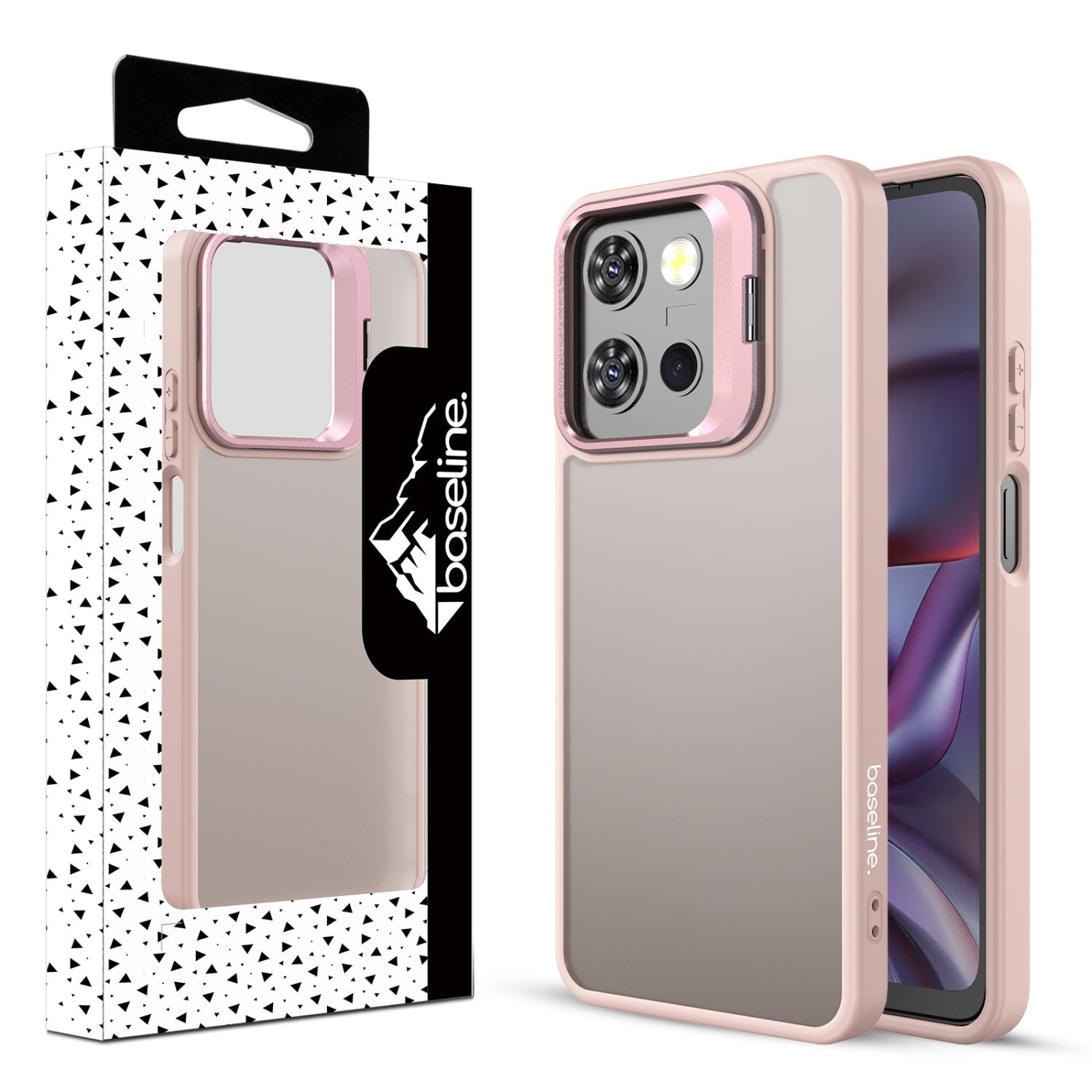 baseline InFrame Case with Kickstand for Motorola Moto G 5G (2026)/Moto G Play (2026) / Moto G 5G (2025) - Pink