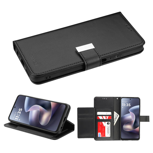 baseline Wallet Folio Case for Motorola Moto G 5G (2026)/Moto G Play (2026) / Moto G 5G (2025) - Black / Black - BMG5G26PCMJG031-2.jpg