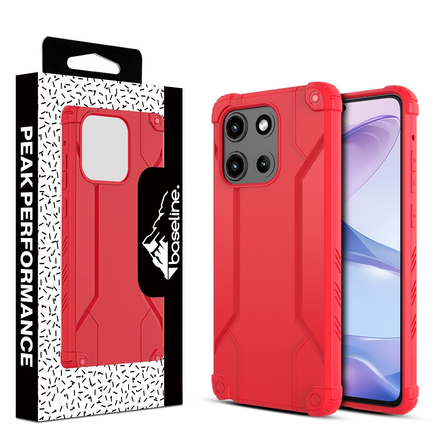 baseline Tactile Series  Case for Motorola Moto G Stylus 5G (2025) - Red