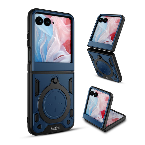 baseline Anti-Drop Hybrid Protector Case (with Ring Stand) for Motorola razr (2024) / razr (2025) / razr (2026) - Blue / Black - BMRAZR5CSFSSS672-2.jpg