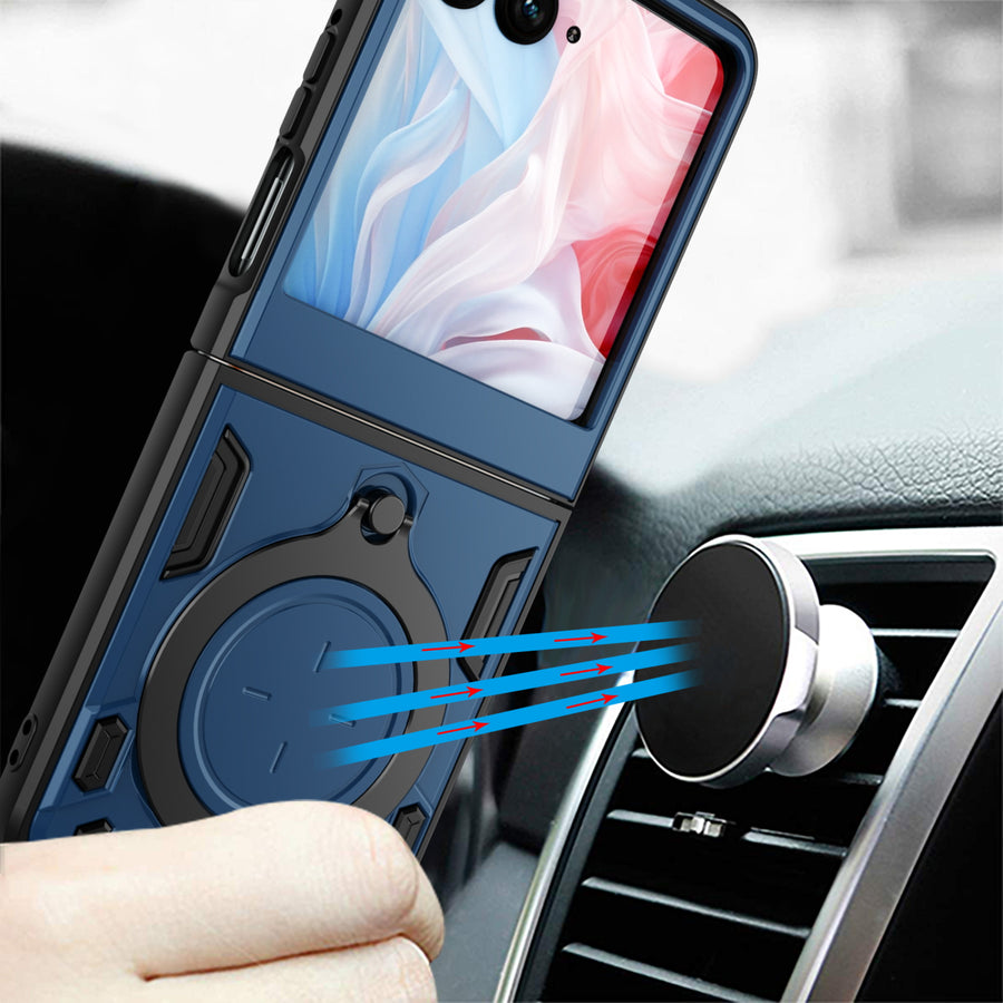 baseline Anti-Drop Hybrid Protector Case (with Ring Stand) for Motorola razr (2024) / razr (2025) / razr (2026) - Blue / Black - BMRAZR5CSFSSS672-9.jpg