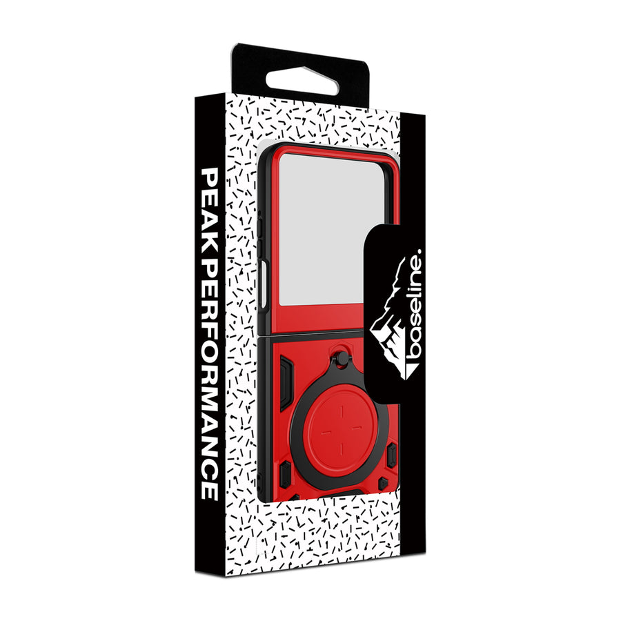 baseline Anti-Drop Hybrid Protector Case (with Ring Stand) for Motorola razr razr (2024) / razr (2025) / razr (2026) - Red / Black - BMRAZR5CSFSSS673-10.jpg