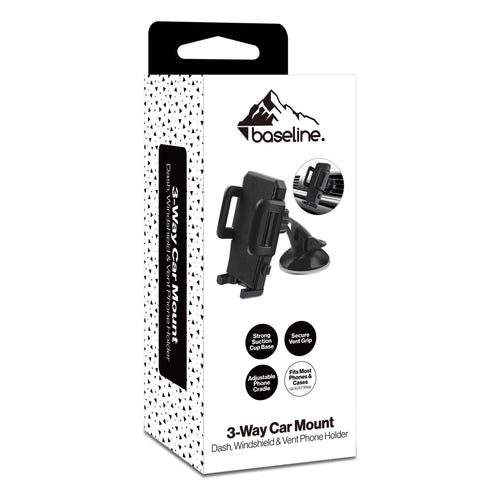 baseline 3-Way Car Mount Phone Holder for Dashboard, Windshield & Air Vent - Black - BOTHHOMEHOD51WP-1.JPG