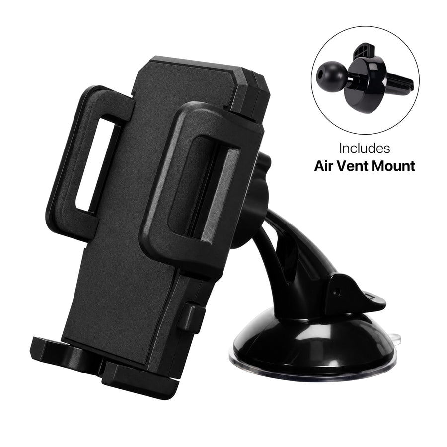 baseline 3-Way Car Mount Phone Holder for Dashboard, Windshield & Air Vent - Black - BOTHHOMEHOD51WP.JPG