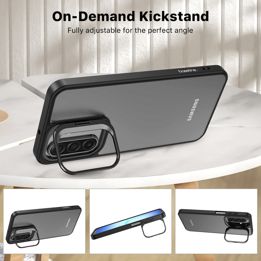 baseline InFrame Case with Kickstand for Samsung Galaxy A17 5G / A16 5G - Black - BSA175GCSFGS211-6.jpg