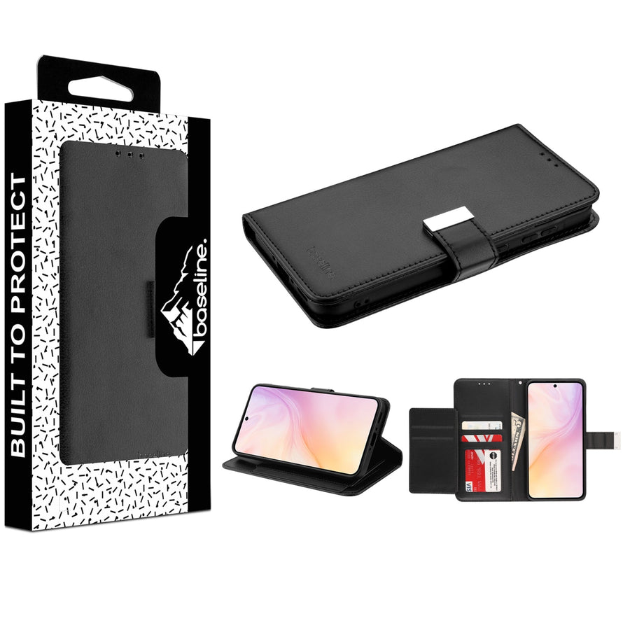 baseline Wallet Folio Case for Samsung Galaxy A36 5G - Black / Black