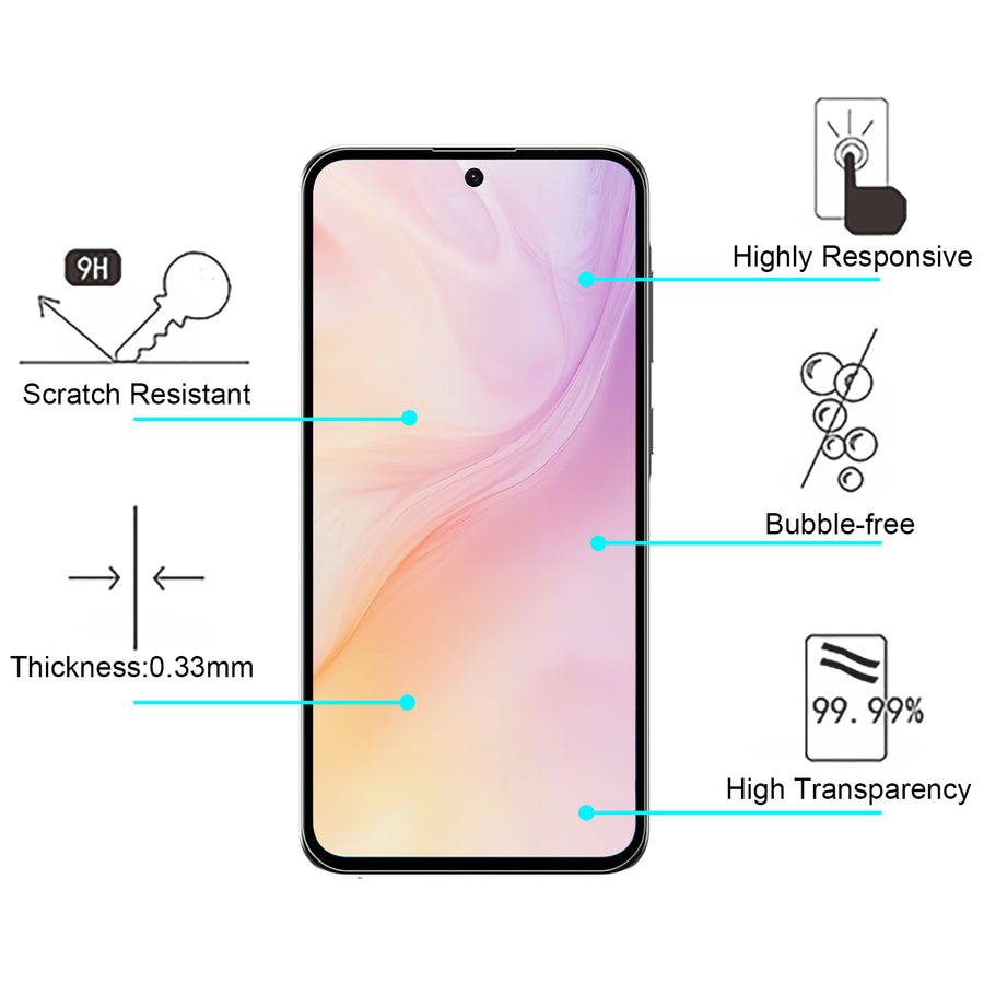baseline Tempered Glass Screen Protector (2.5D) for Samsung Galaxy A36 5G / Galaxy A56 5G - Clear - BSA365GSC90-4.jpg