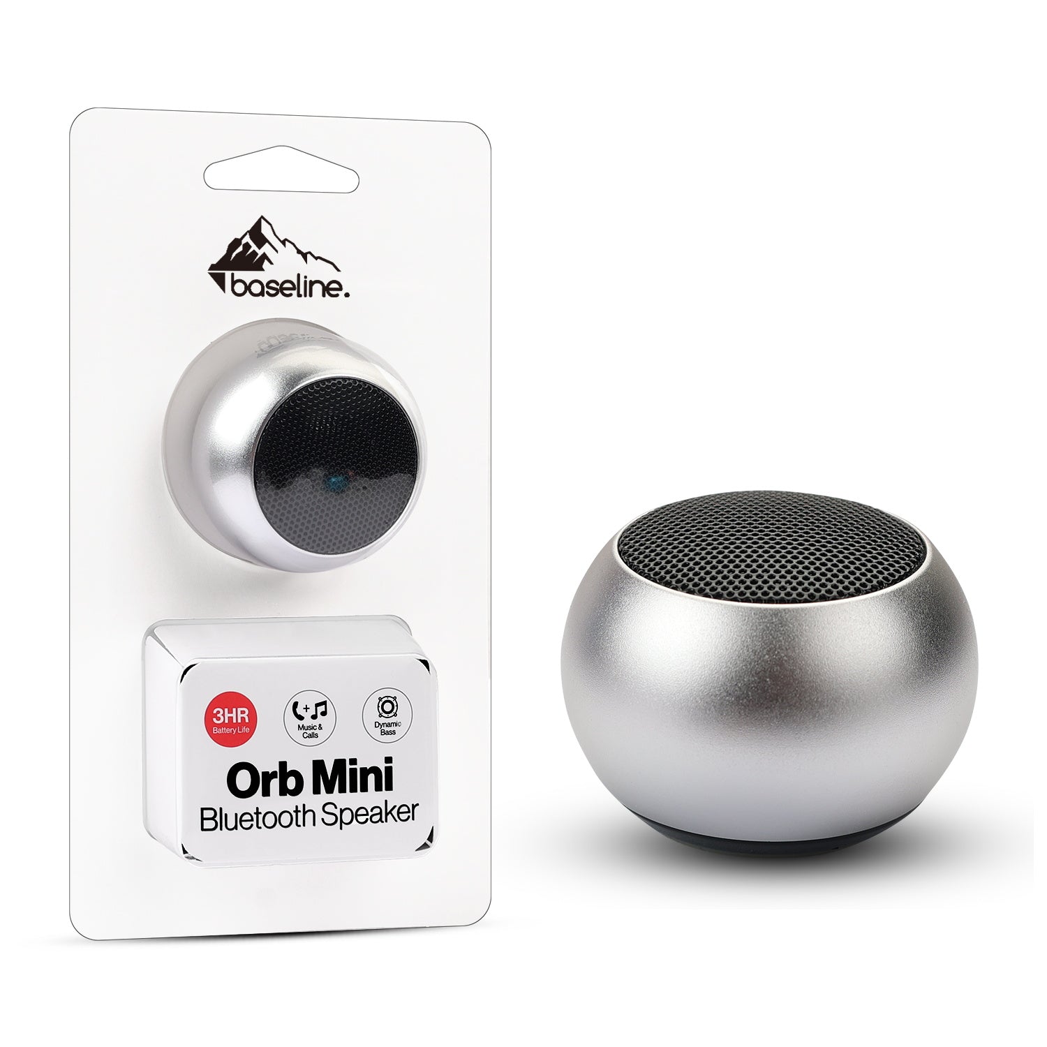 baseline Orb Mini Wireless Speaker - Silver