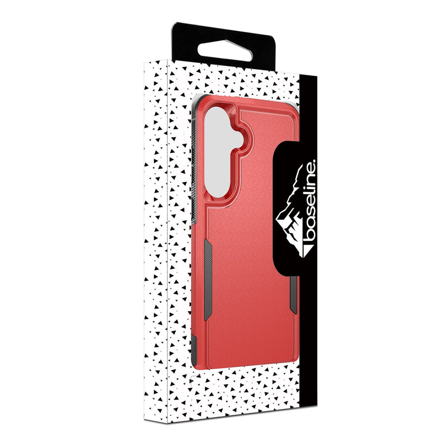 baseline Fortress Series Case for Samsung Galaxy S25 Fan Edition - Red