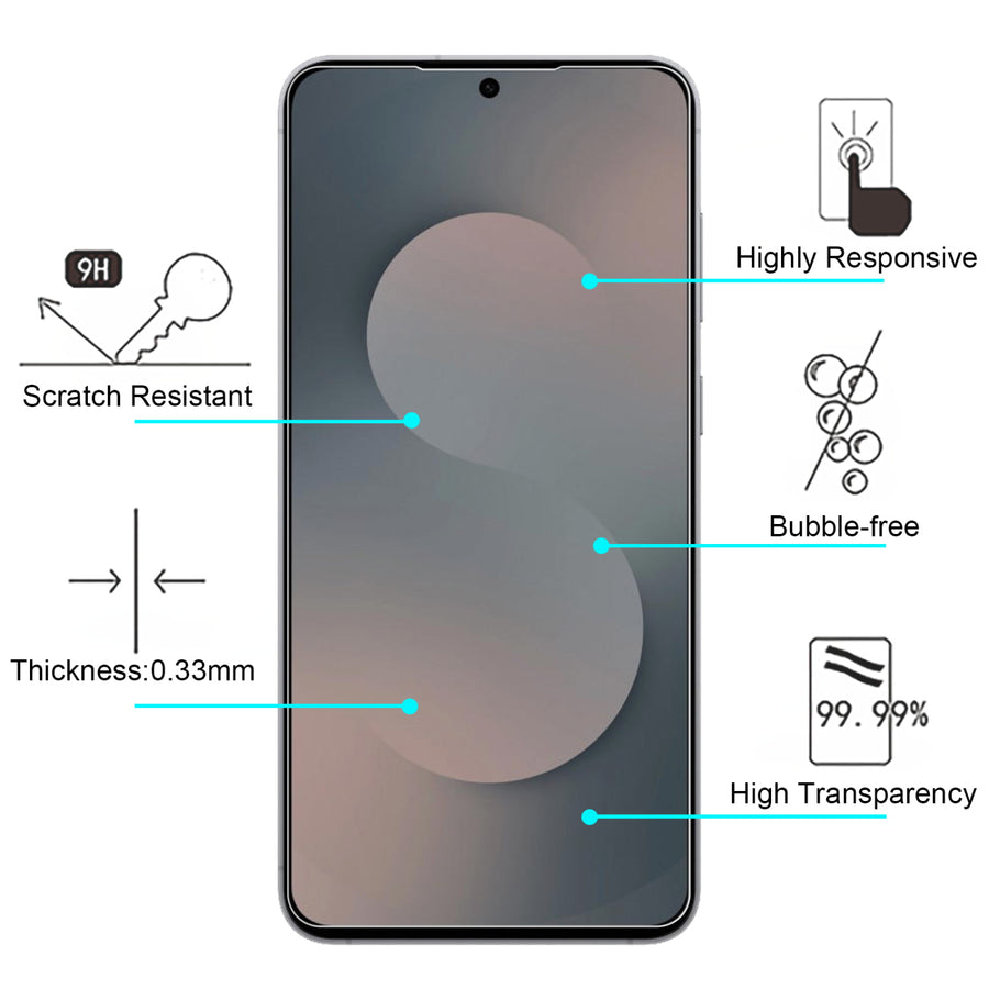 baseline Tempered Glass Screen Protector (2.5D) for Samsung Galaxy S25 Fan Edition - Clear - BSS25FESC90-4.jpg