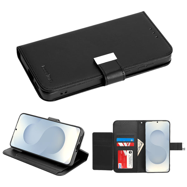 baseline Wallet Folio Case for Samsung Galaxy S26 Plus - Black / Black - BSS26PPCMJG031-2.jpg